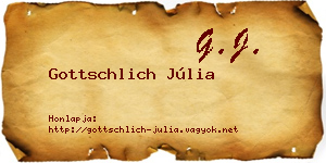 Gottschlich Júlia névjegykártya
